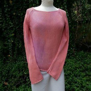 Ann Taylor melon color cotton sweater